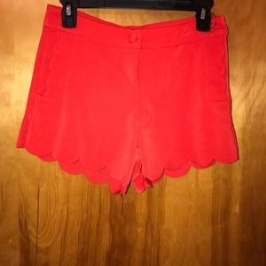Scalloped shorts